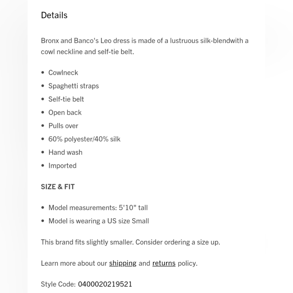 NWT Bronx and Banco Leo Silk-Blend Tie-Waist Maxi Dress - Picture 8 of 9